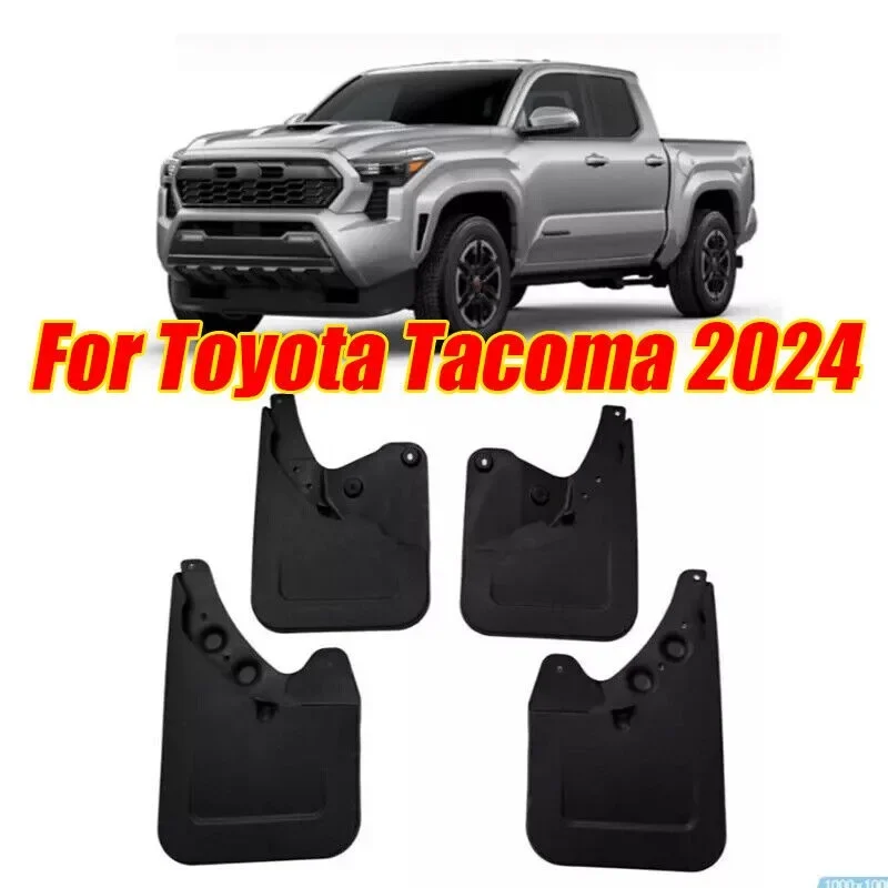 

Новинка для Toyota Tacoma 2024, черные брызговики, брызговики на крыло, 4 шт.