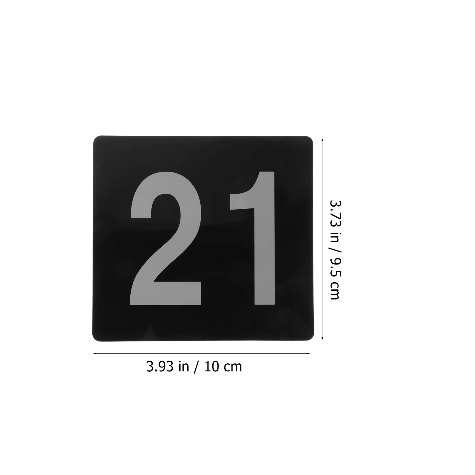 

25Pcs Black Bottom Seat Signs PVC Table Number Cards for Wedding Party Banquet Reusable Decorative Reserved Seating