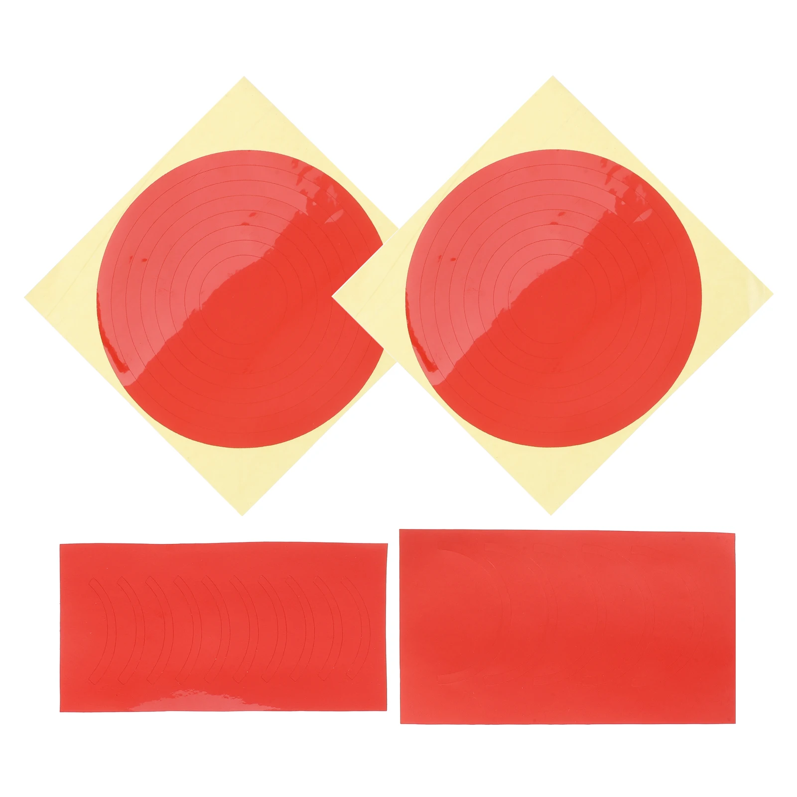 

4 pcs Pressure Gauge Identification Sticker Reflective Waterproof Dashboard Marker High Visibility Strong Adhesive
