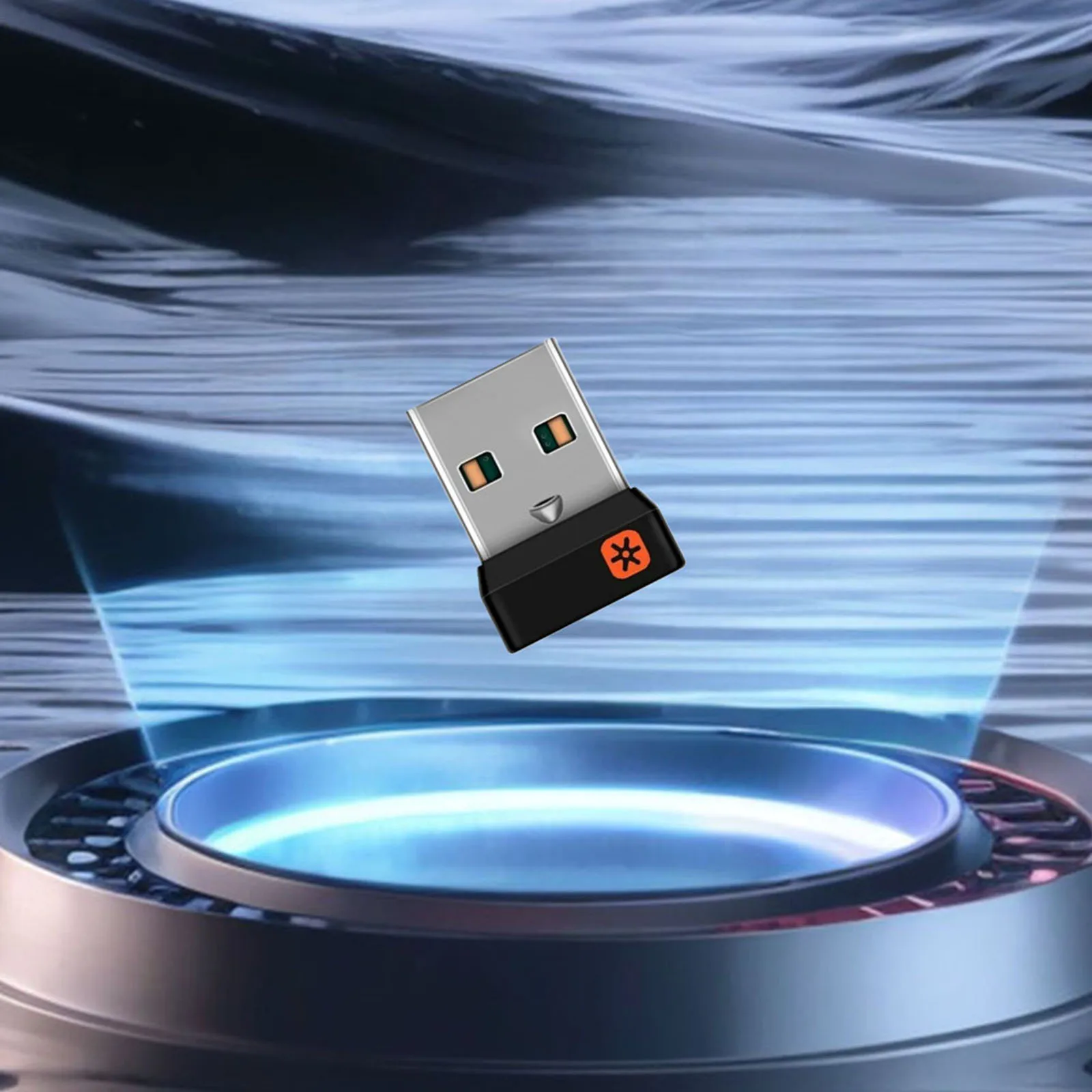 جهاز استقبال USB يربط ما يصل إلى 6 أجهزة جهاز استقبال دونجل لاسلكي USB دونغل للوحة مفاتيح الماوس لوجيتك