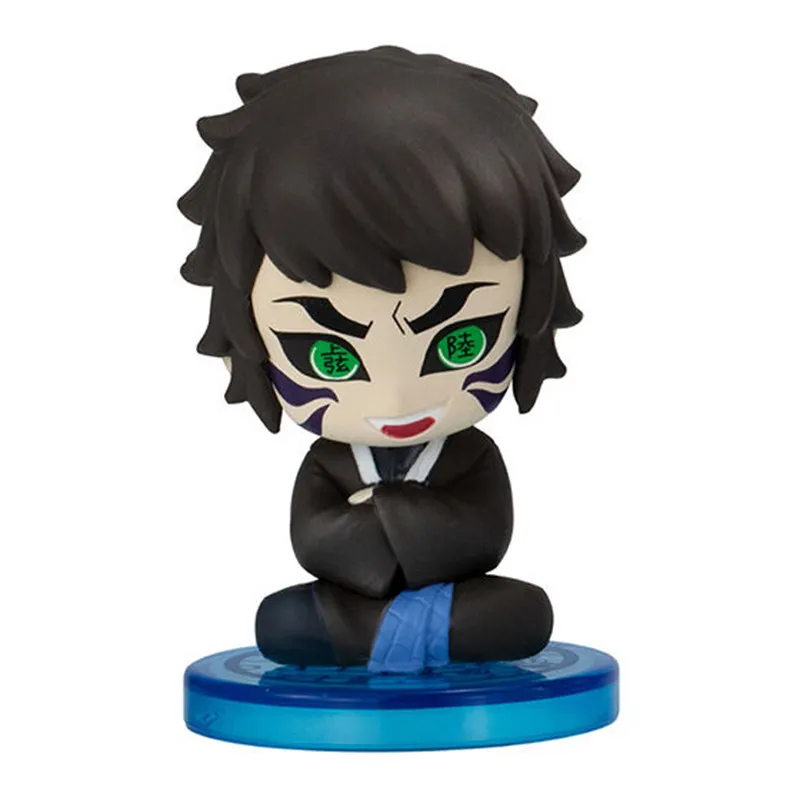Bandai Demon Slayer Douma Giyuu Akaza Action Figure Model Sitting Posture Design Ornament Gashapon Ball in Stock Genuine - view 6