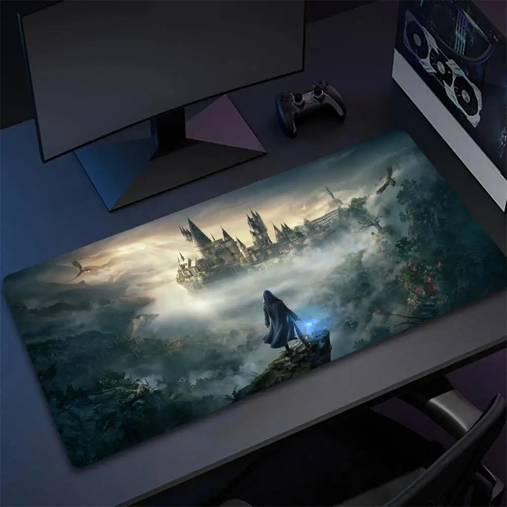 

Popular Action H-HogwartsS Role Playing Game Legacy Mouse Pad Non-Slip Rubber Edge Office locking mousepads desk accessories Game play mats for notebook PC