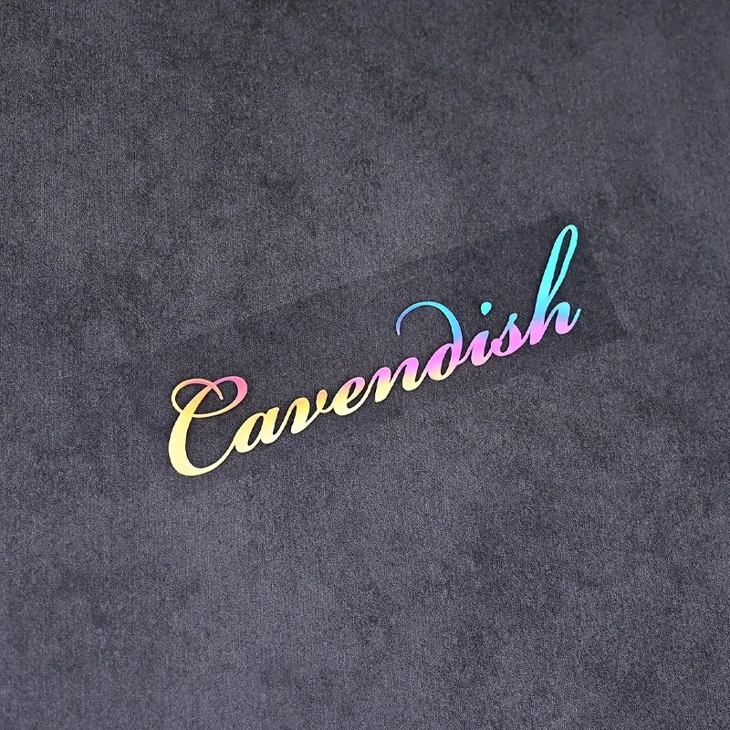 

2 шт. голографические водонепроницаемые виниловые наклейки Cavendish с эффектом рукописного текста, черные, опциональные, для декора рамы шоссейного велосипеда - Cavendish