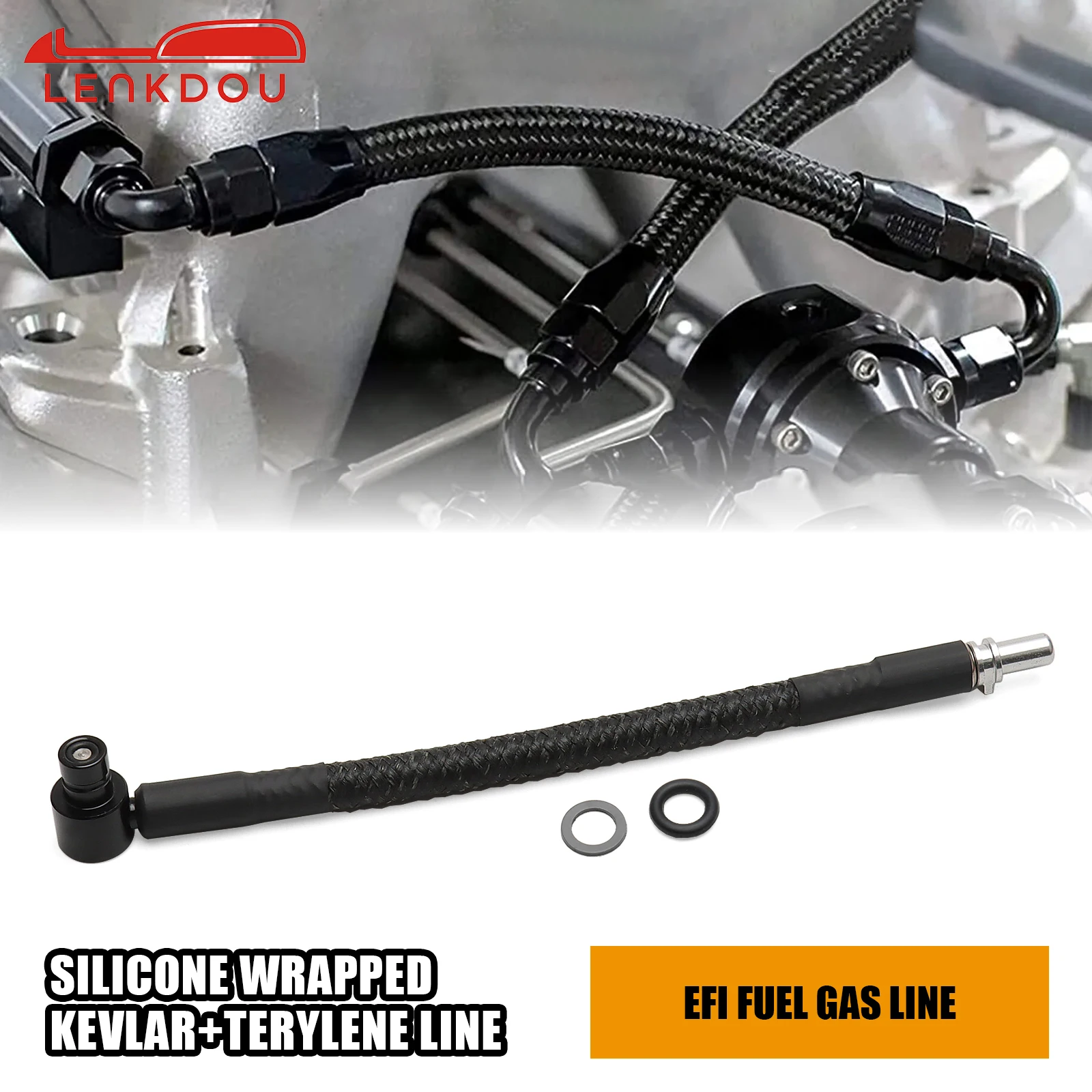 Adaptateur de réservoir d'essence pour Harley Sportster EFI 2007-2022, ligne en silicone, kevlar, terylène, connecteur en aluminium, OEM 27693-07