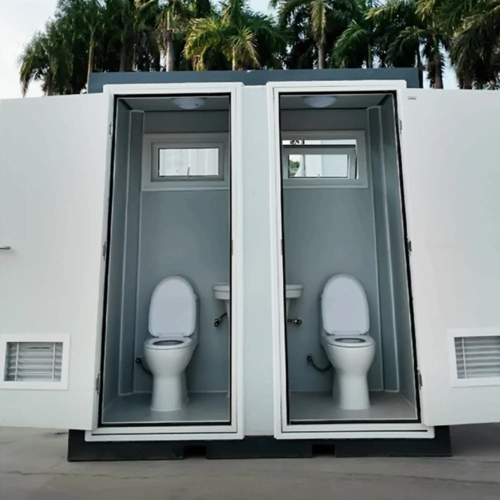 

Toilet Prefabricated Portable Toilet Mobile Outdoor Bathroom Portable Toilet and Sink