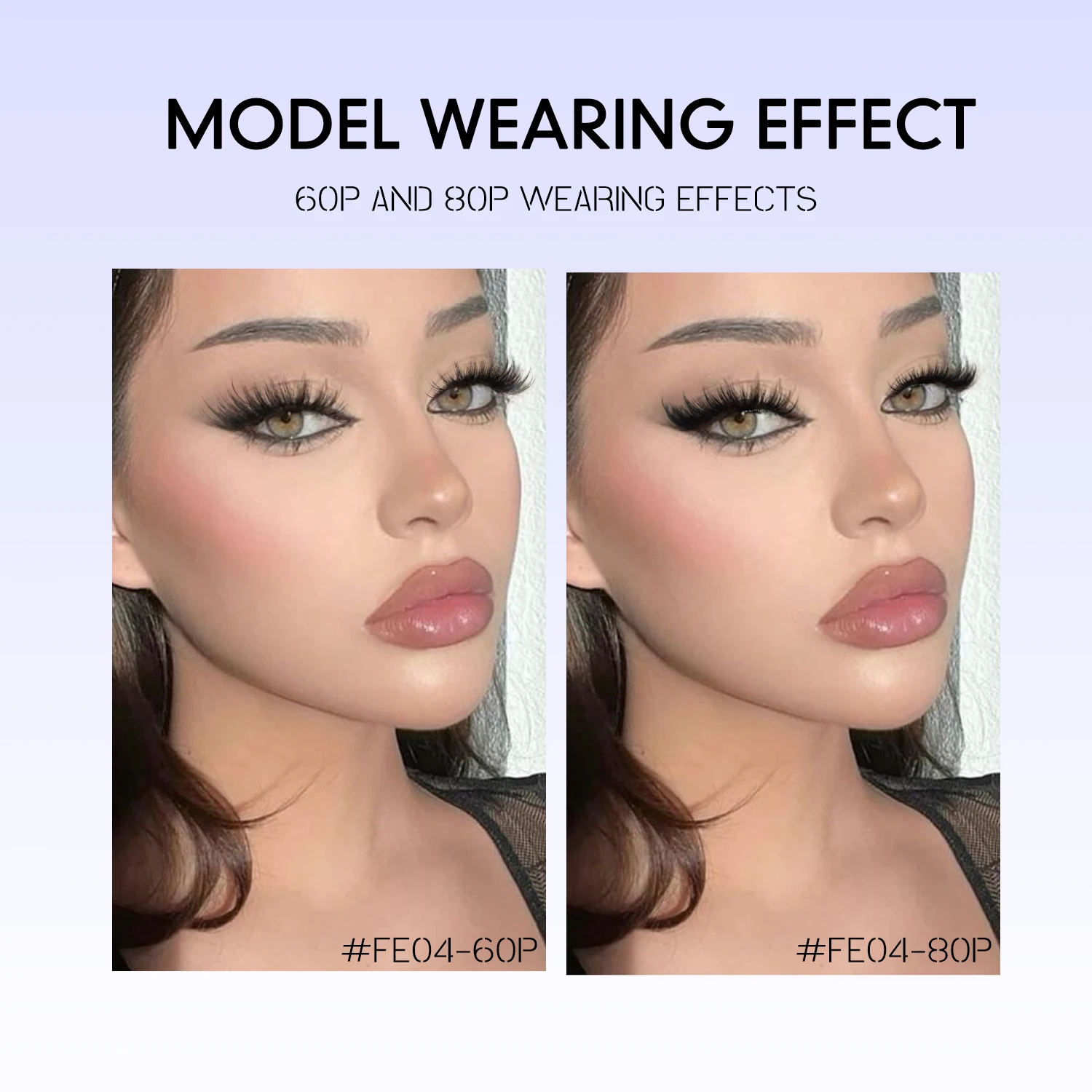 그로이니아 클러스터 래쉬 키트 풍성한 개별 속눈썹 볼륨 믹스 트레이 인조 밍크 속눈썹 연장 메이크업