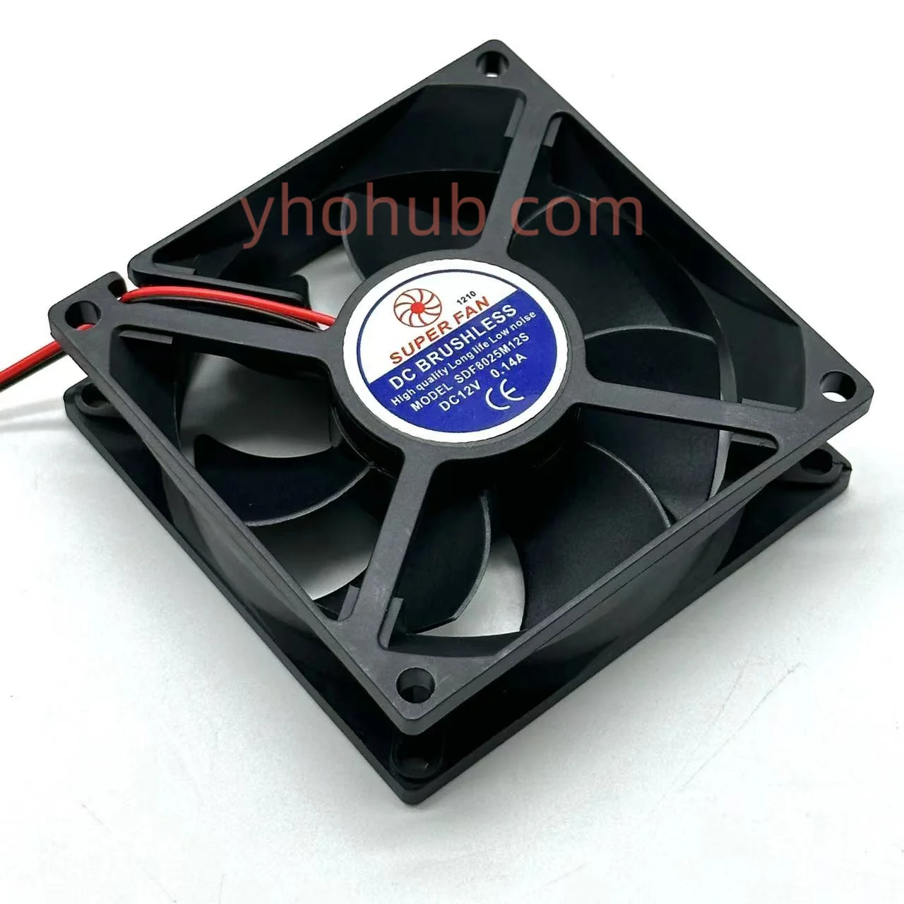 

SUPER FAN SDF8025M12S DC 12V 0.14A 80x80x25mm 2-Wire Server Cooling Fan