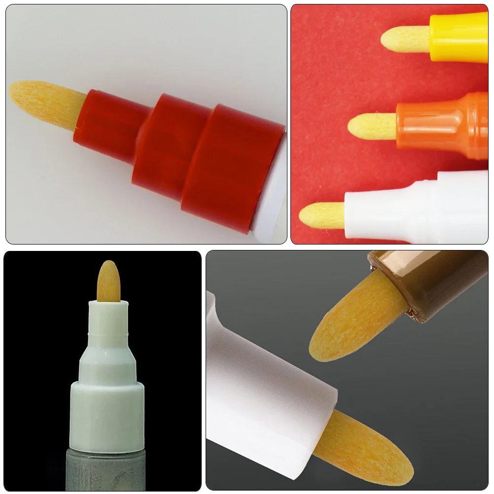 Chalk Markers Nibs Paint Pen Refill Oil Painting Points Round Tips Replacement Polyester Chemical Fiber