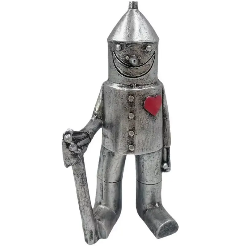 LLCS-Garden Statue Resin Tin Man Decor Collectible Decorative Sculpture Lawn Ornament Figurine