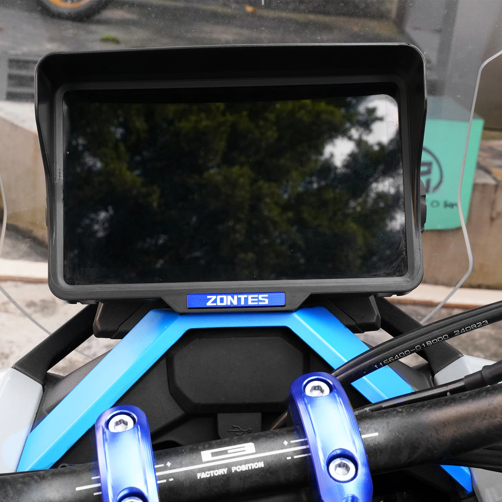 ل ZONTES 368G 368 G ZT368G 2024 2025 2026 دراجة نارية لوحة القيادة الشمس قناع أداة شاشة ظلة حامي 368G اكسسوارات #4