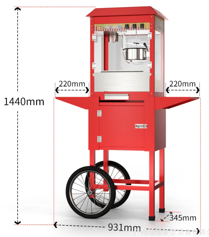 Commercial Popcorn Machine Mini Popcorn Machine Automatic Popcorn Snack Machine for Home