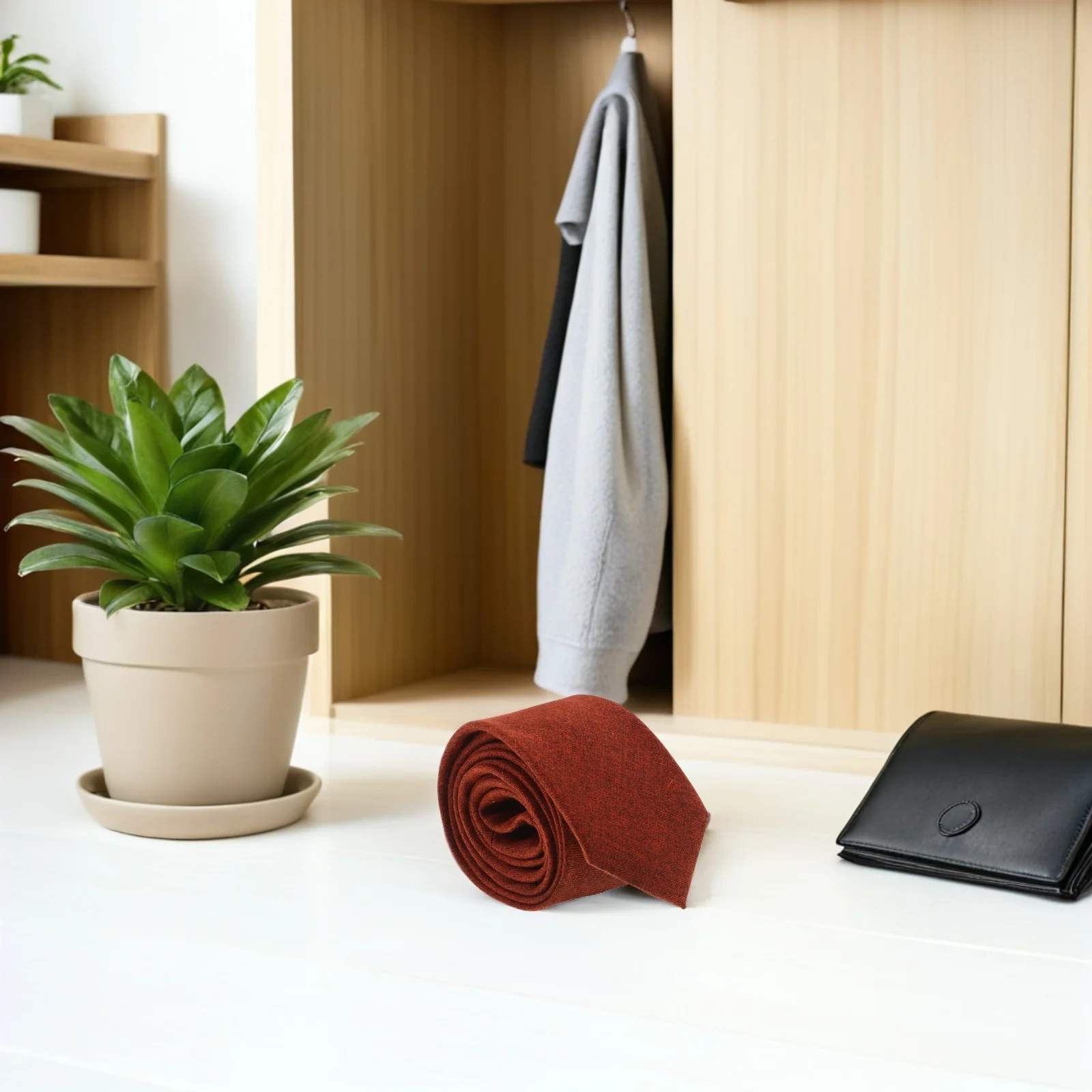 남성용 순수 오렌지 넥타이 빈티지 정장 넥타이 사무실 정장 웨딩 파티 장식용 넥타이 패션