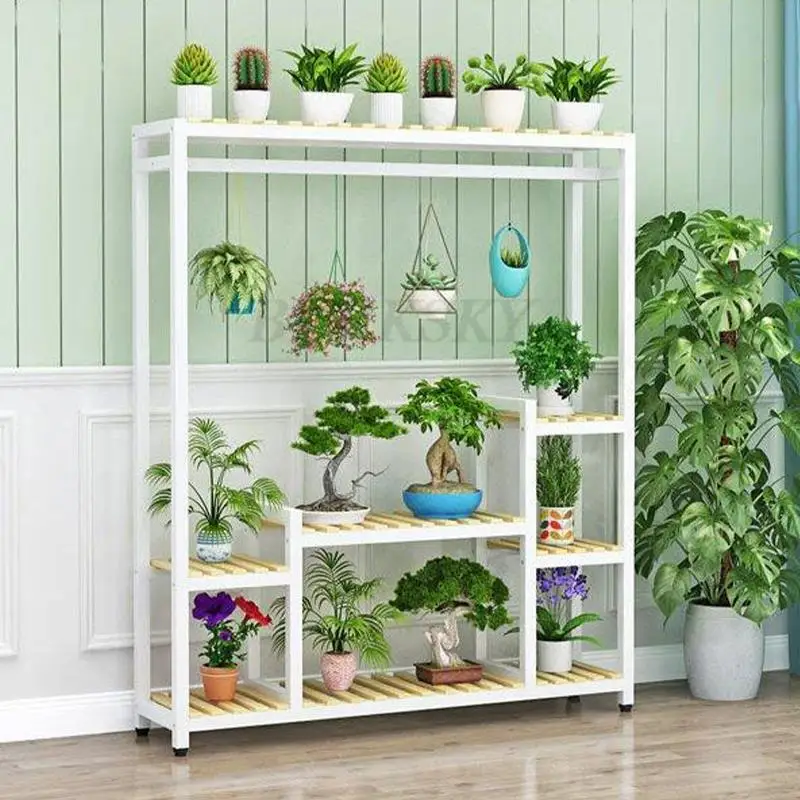 Plant Stand Flower Stand Flower Shelf Planter Rack Storage Organizer Display Garden Balcony Floor-standing Rack Flower Shop Rack