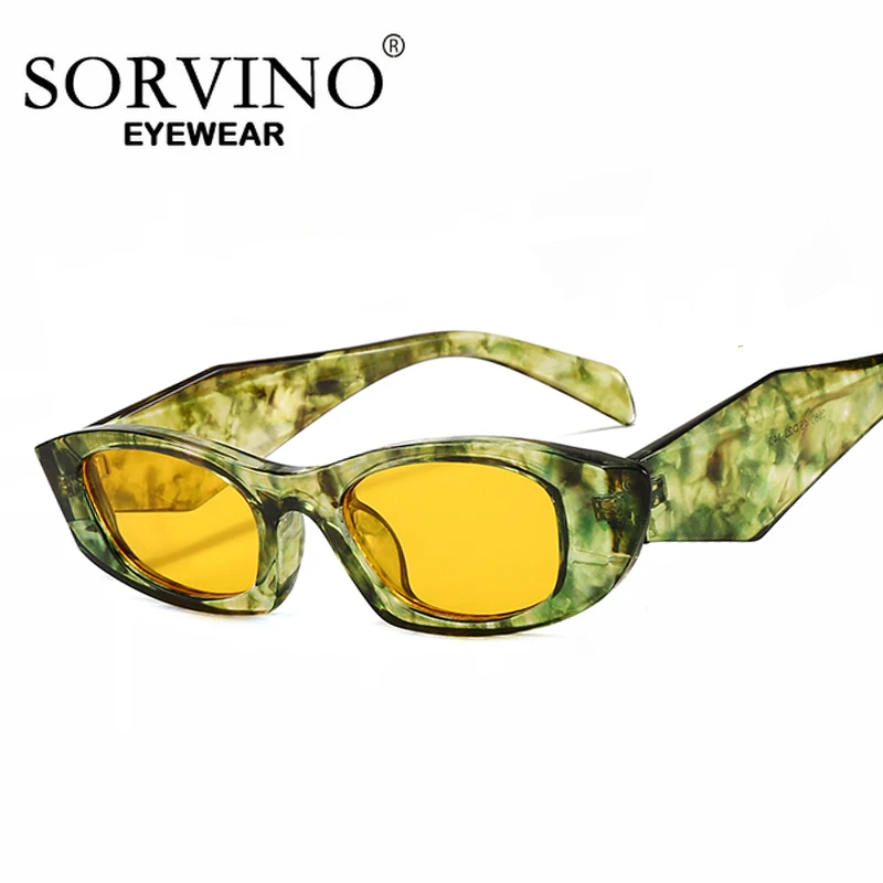 

SORVINO Luxury Brand Deigner Women Sunglasses Colorful Yellow UV400 Lenses Ladies Sun Glasses Shades Eyewear