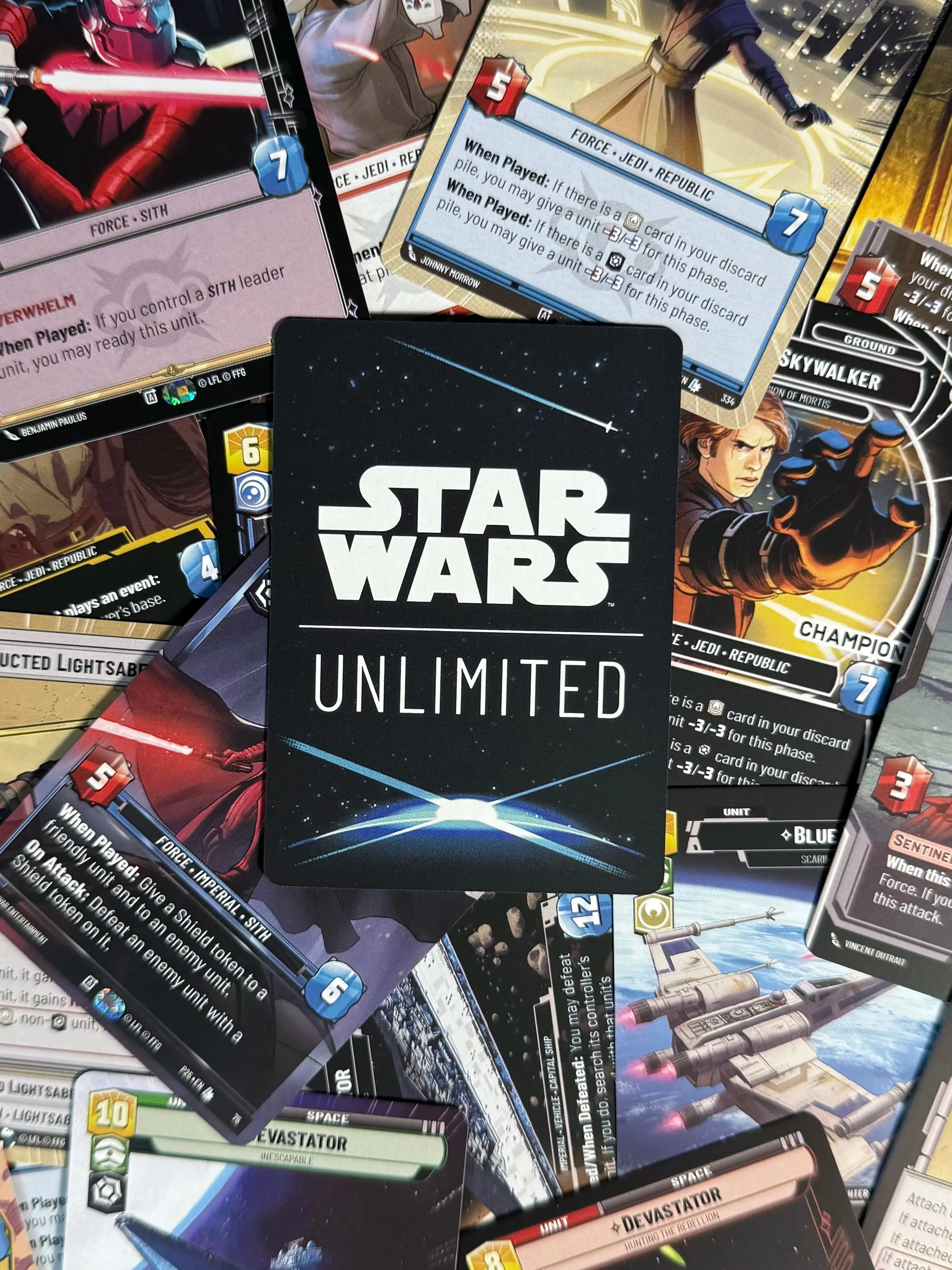 SWUDB cartes proxy cartes régulières Star Wars illimité SOR JTL SHD P25 Collection de cartes édition collector SWU Normal 4