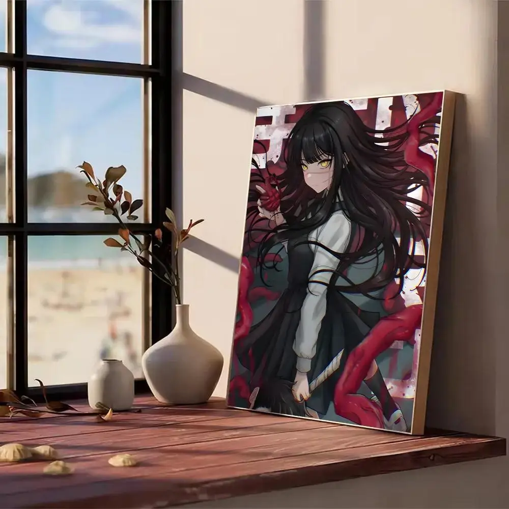 Asa Mitaka C-منشار رجل أنيمي اللوحة الخط طباعة تجعد الحرة جدارية الفن صور لغرفة المعيشة ديكور جدران المنزل قماش #5