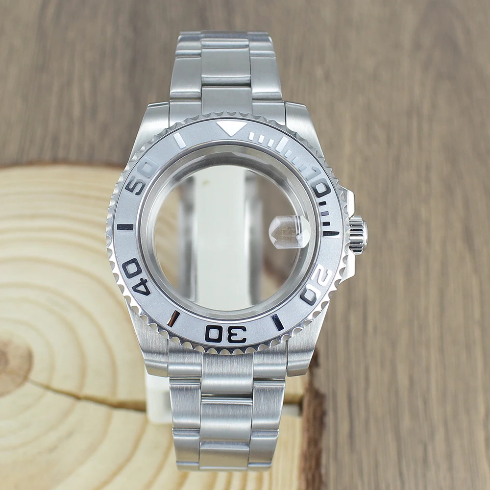 

NH35 40MM SUB GMT Watch Case Ceramic Bezel Sapphire For NH34 NH35 NH36 NH38 ETA 2824 Miyota 8215 20ATM Watch Accessories Yacht
