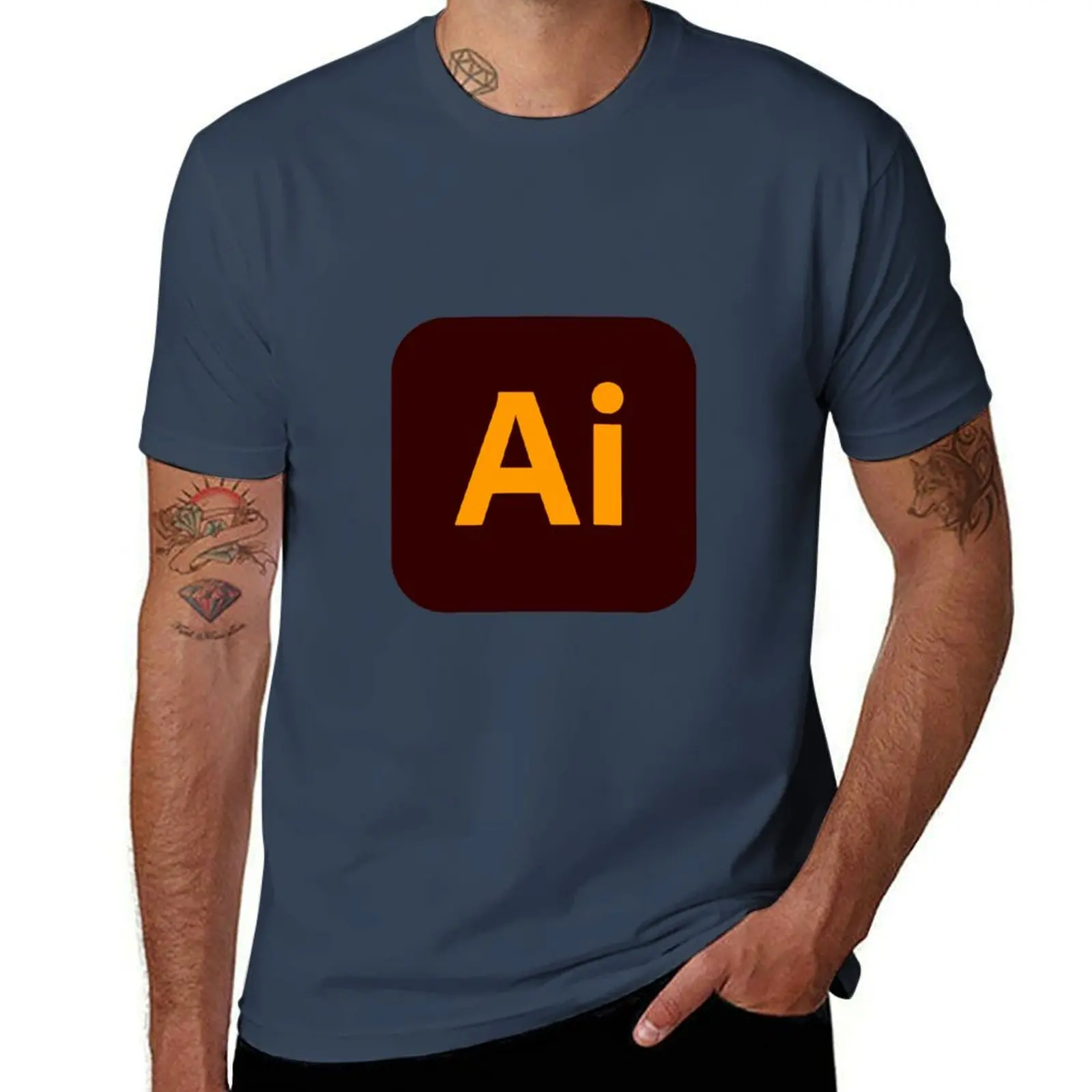 

Adobe Illustrator T-Shirt Festival Casual Short Sleeve