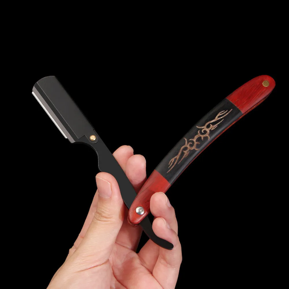 

Foldable Blades Holder for Barber Razor Stainless Steel Vintage Shaving Tool Men Eyebrow Beard Trimmer Home Grooming Kit
