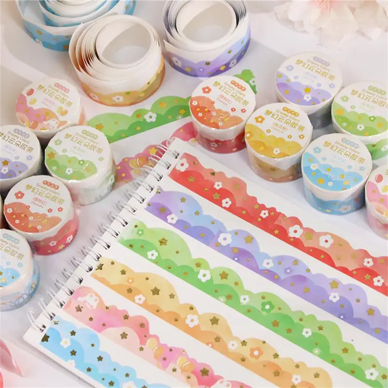Ins Kawaii Cloud Washi Tapes, DIY Scrapbooking, Journal, License, Diary Stickers, Masking Tapes, Korean Staacquersing, Office Supplies