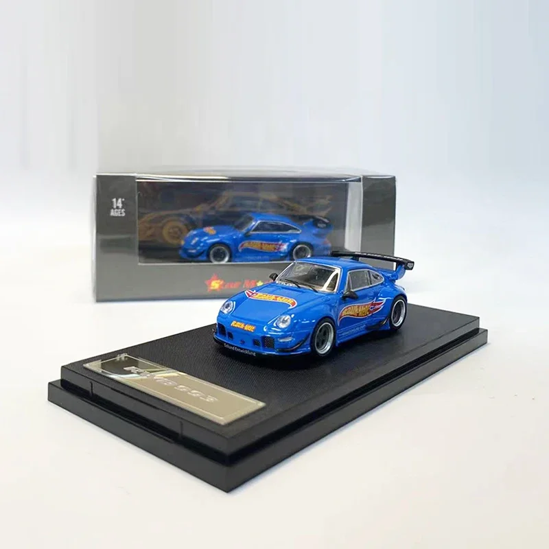 

Звездная модель 1:64 модель автомобиля RWB 993 GT, Коллекция спортивных автомобилей из сплава под давлением