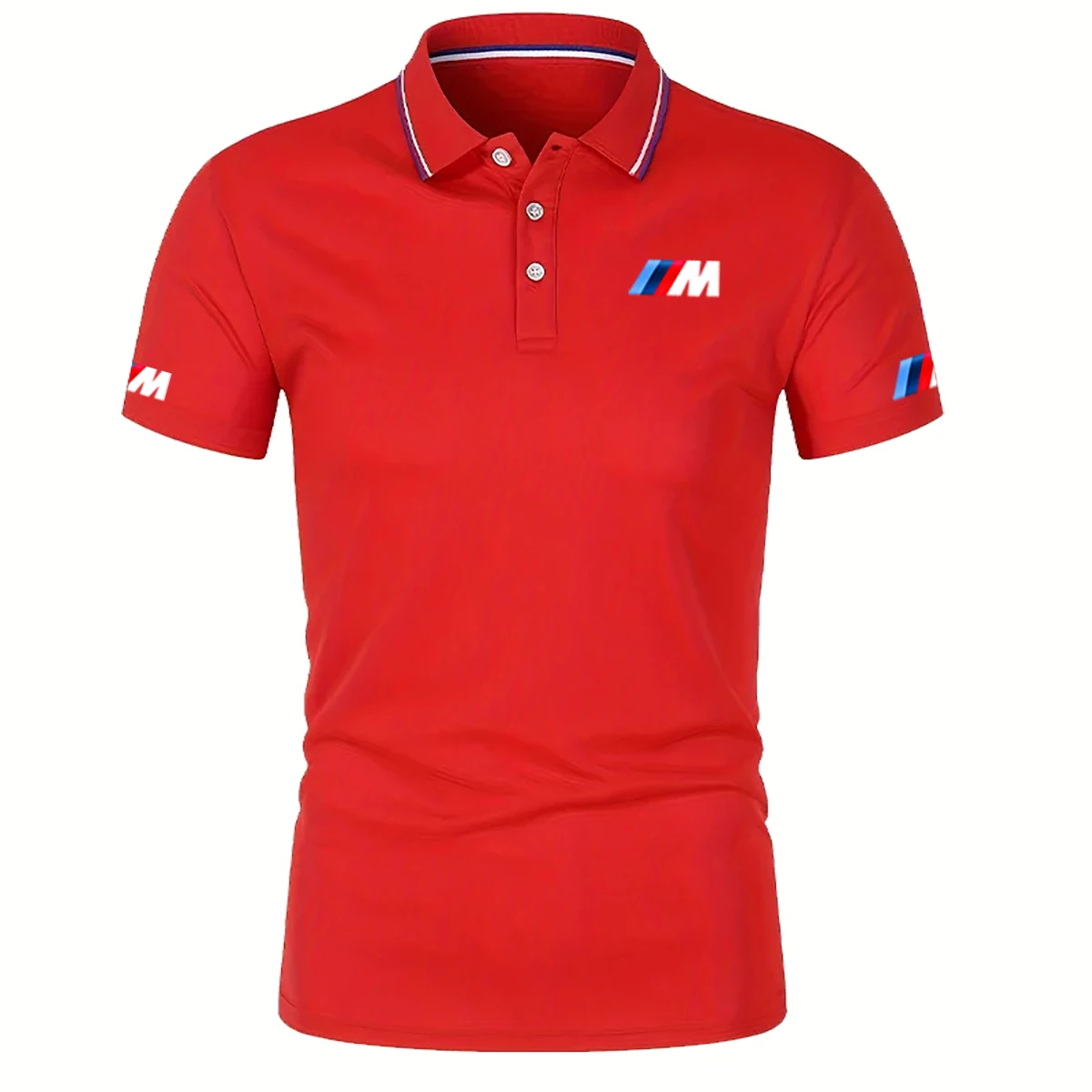 2025 New Fashion Clothing T-shirt Summer Short sleeved Men's Polo T-shirt BMW Logo Motorcycle Racing Team Men's Polo Shirt