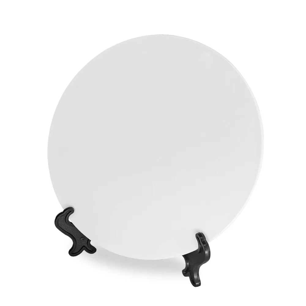 

5 Pcs Sublimation 8-inch Plastic Decorative Moonlight Disc With Heat Transfer Pattern Decoration. Moonlight Disc Display Stand