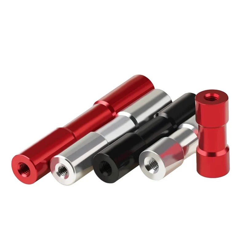 2Pcs M4 OD 10mm Aluminum Standoff Spacer Stud Long Nut Round Female to Female Isolation Column Coupling Rod Screw Length 20-60mm