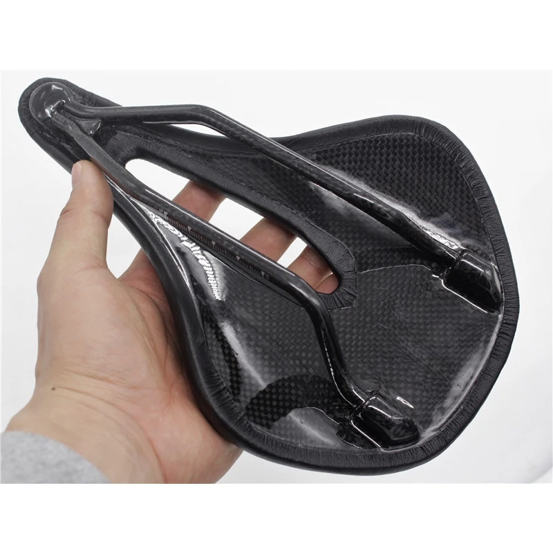 NEW Carbon Saddle MTB/Road Bike Saddles Short Nose Long Nose Super Light Leather Carbon Cushions Seat Cycling Parts 135g