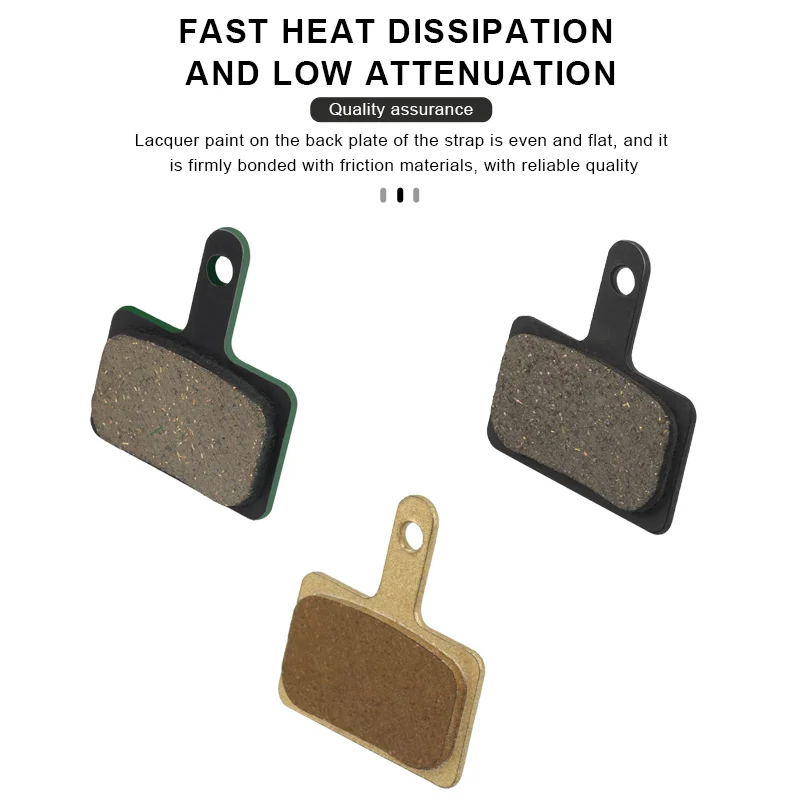 RIDERACE Bicycle Disc Brake Pad Resin Hydraulic Brake Pads MTB Bike Brake Pads For SHIMANO B01S Resin/Ceramics/Metal B03S B05S