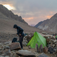 Hot Product 3F UL  LanShan 1 Pro Just 690 Grams 1 Person Outdoor Ultralight Camping 3/4 Season Two Side Tent