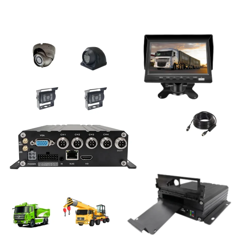 

Hot Sale Hot 1080P 4CH Mini HDD MDVR with GPS 4G WiFi CMSV6 GPS Track Digital Video Recorder for Vehicles Trucks Cars