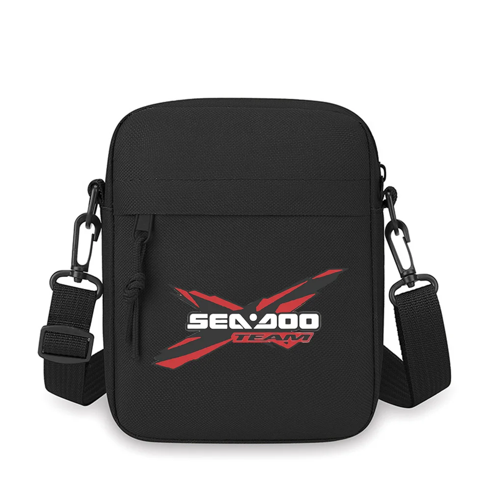 

SEA-DOO TEAM black red design emblem logo Men Crossbody Bag Single Shoulder Women Cartoon Anime Film Printing Design Unisex
