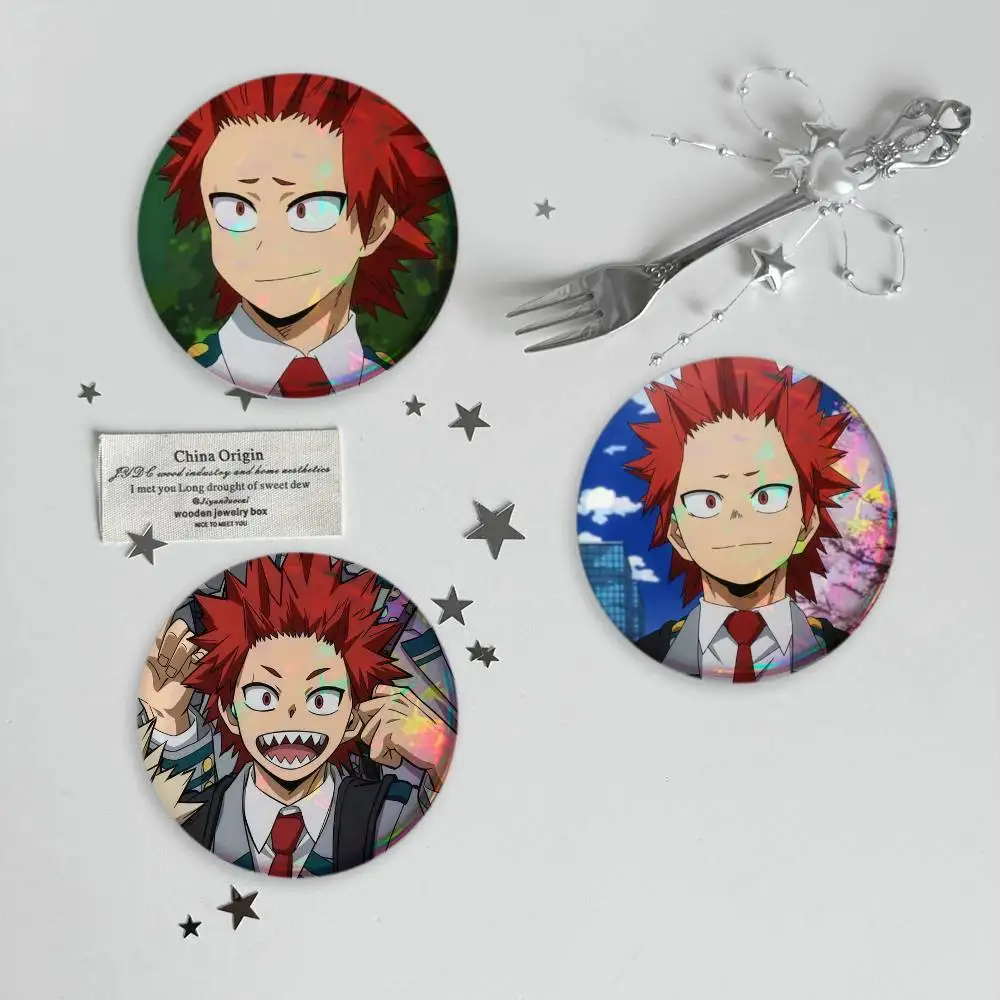 E-Eijiro K-Kirishima Cartoon Brooches Cartoon Badge Pins Backpack Hat Accessories Friend Gift