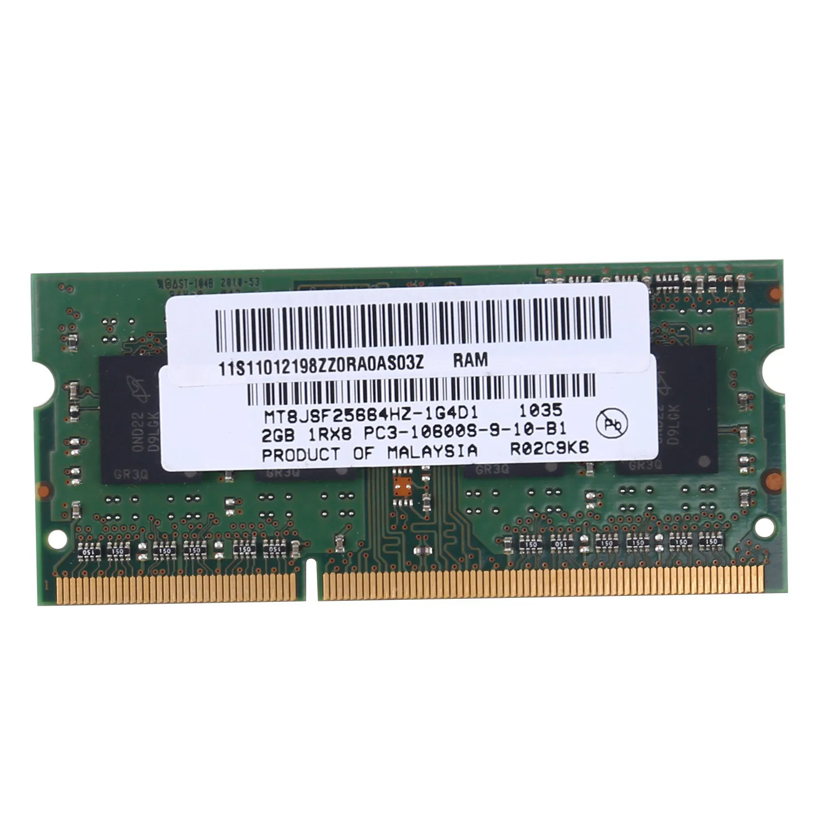 

DDR3 2GB Laptop Memory Ram 1RX8 PC3-10600S 1333Mhz 204Pin 1.5V High Performance Notebook RAM