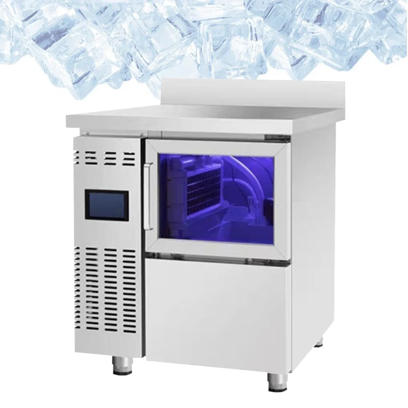 

Automatic Square Ice Making Machine 22 * 22 * mm Multifunctional Commercial Milk Tea Shop Bar Ice Maker Machine