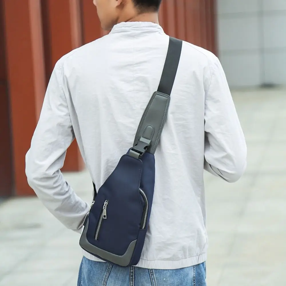 Bolso de hombro de tela Oxford antirrobo para hombre, bolsa cruzada de viaje de gran capacidad, Mochila pequeña para exteriores, bolso de pecho multicapa