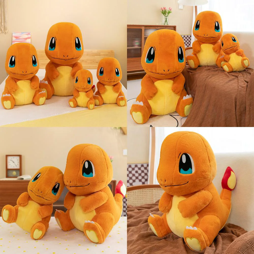 65-センチメートルかわいいヒトカゲぬいぐるみぬいぐるみかわいいウサギの毛皮ヒトカゲ枕ポケモンぬいぐるみ子供の誕生日クリスマスギフト