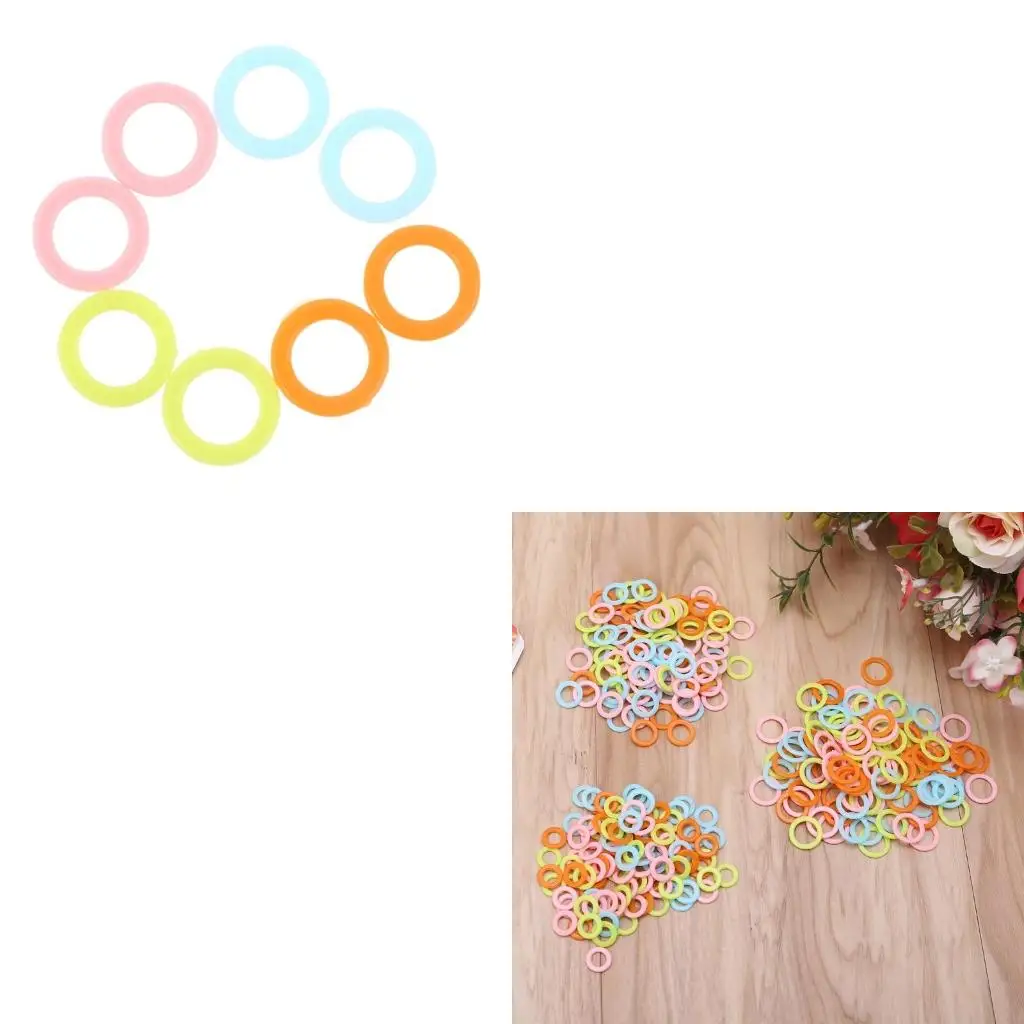 

300pcs Round Knit Knitting Marking Circles Rings Markers Crochet DIY Sewing Accessories