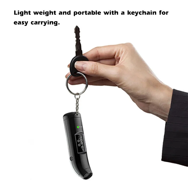 Wine Checking Drive Air Blowing Detector Portable Vehicle Mounted Alcohol Tester Charging High Precision Digital Display