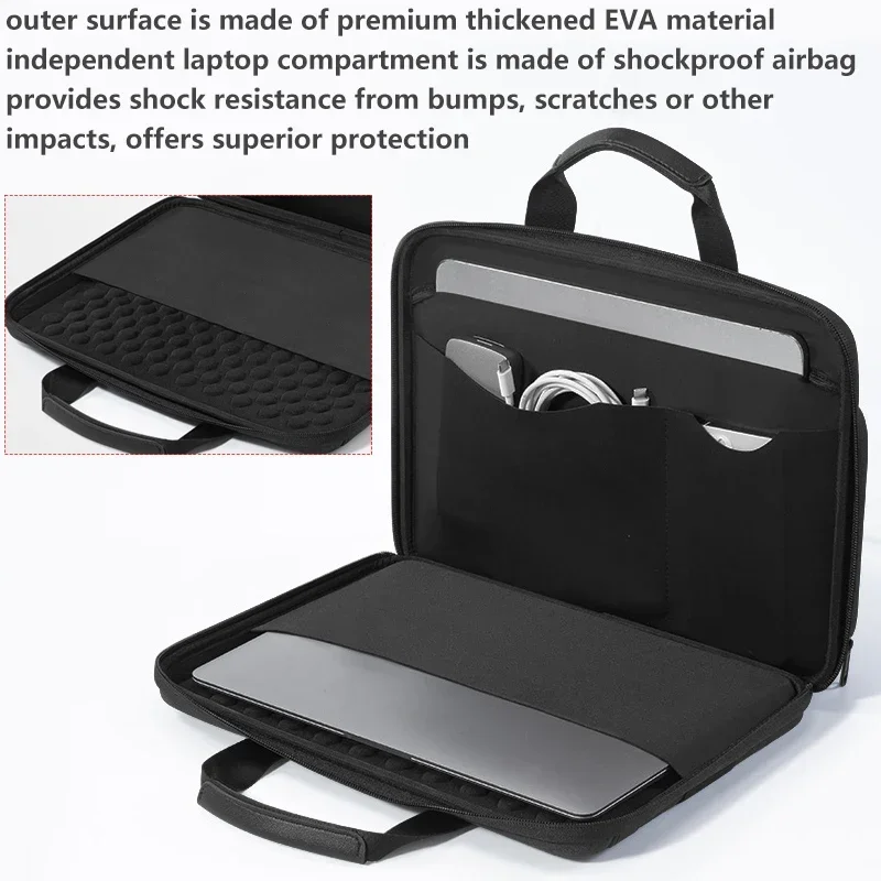 13.3 15.6 بوصة هارد شل حقيبة كتف للكمبيوتر المحمول للصدمات إيفا حمل حقيبة لماك بوك HP ديل لينوفو Asus VivoBook Surface Book