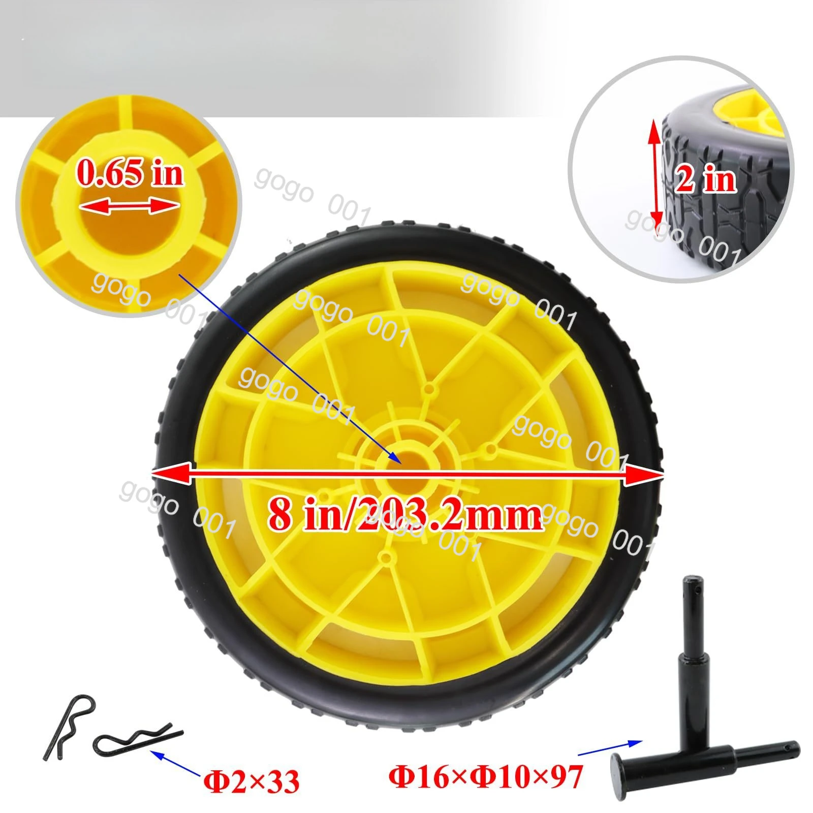 Outdoor Engine Cart Wheels
