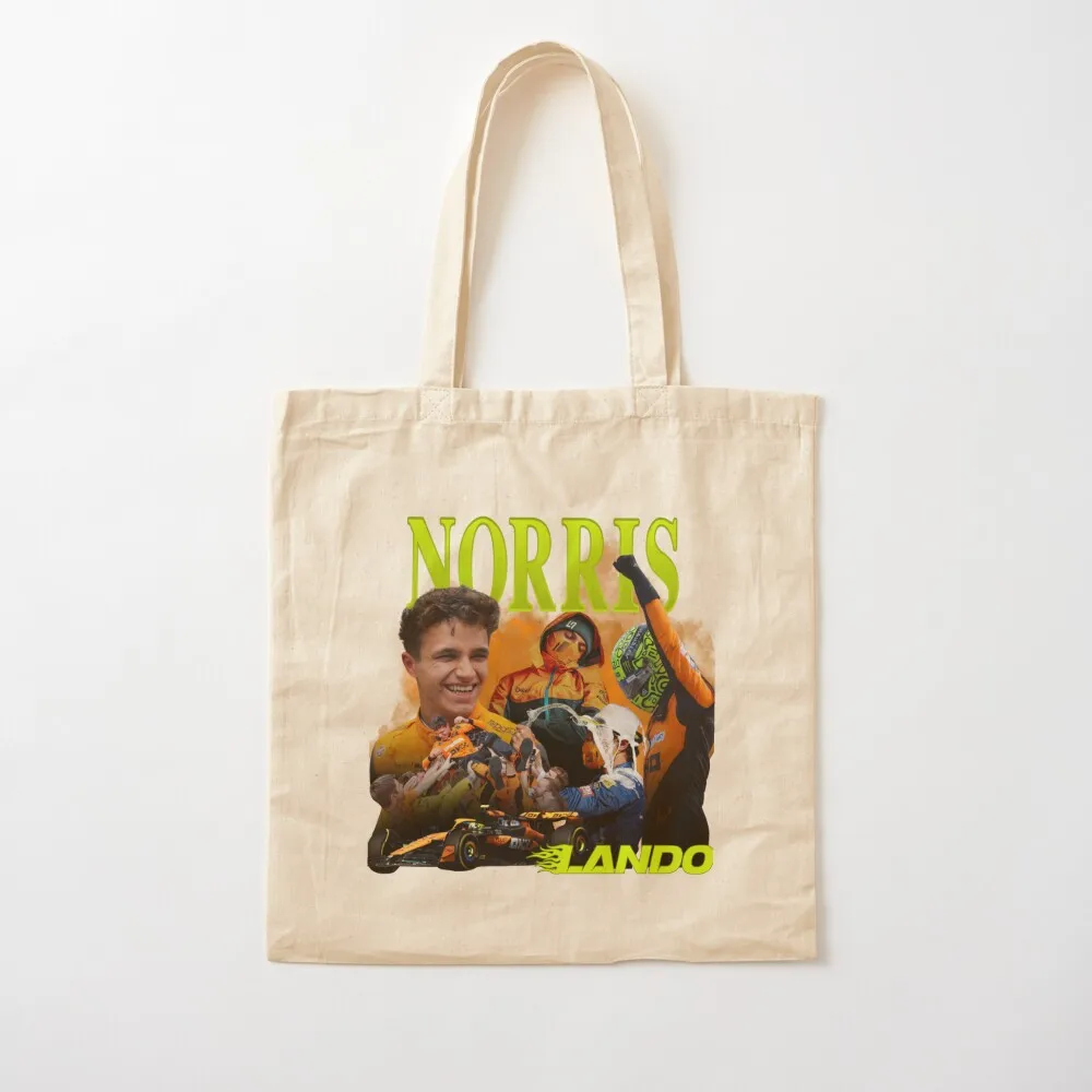 Lando Norris 90s Design Tote Bag