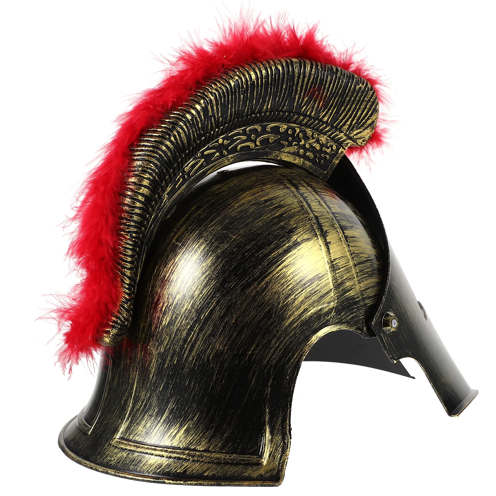 صغيرة التاج الأحمر المحارب البلاستيك خمر الجندي الروماني قبعة ل تأثيري زي حفلة ملحق الرجال النساء كرنفال #2