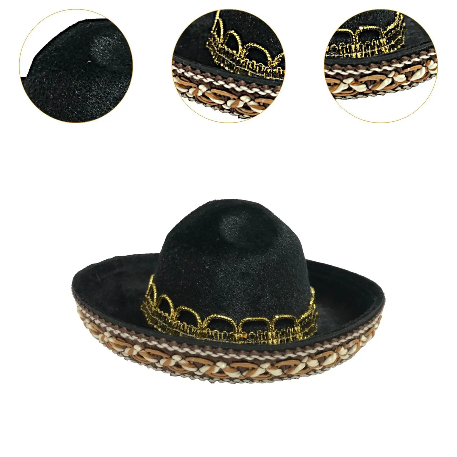 소머브레로 모자 편안하고 편리하며 실용적인 경량의 세련된 미니 모자 머리띠 축제 성인 할로윈을 위한 파티 의상