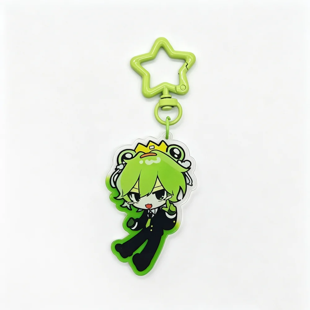 Game Froggy Grox Cosplay Schlüsselanhänger Acryl Cartoon-Figur Anhänger Schlüsselkette Taschendekoration Schlüsselring Unisex Schmuck Accessoire Requisit – Detail 3