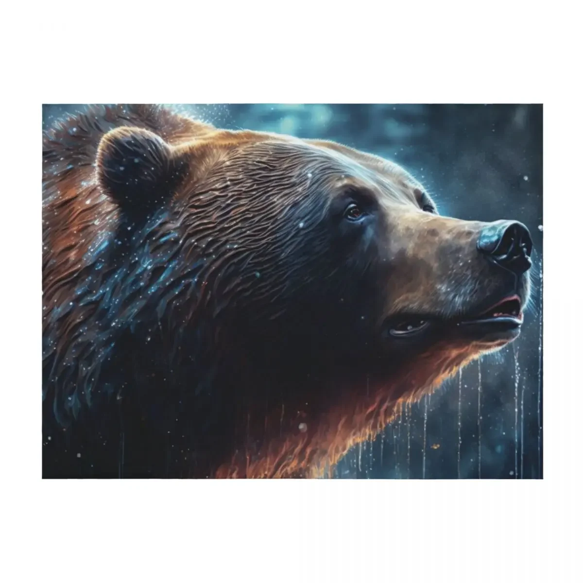 

Grizzly Gus Throw Blanket Hair wednesday Bed Fashionable Beach Blankets