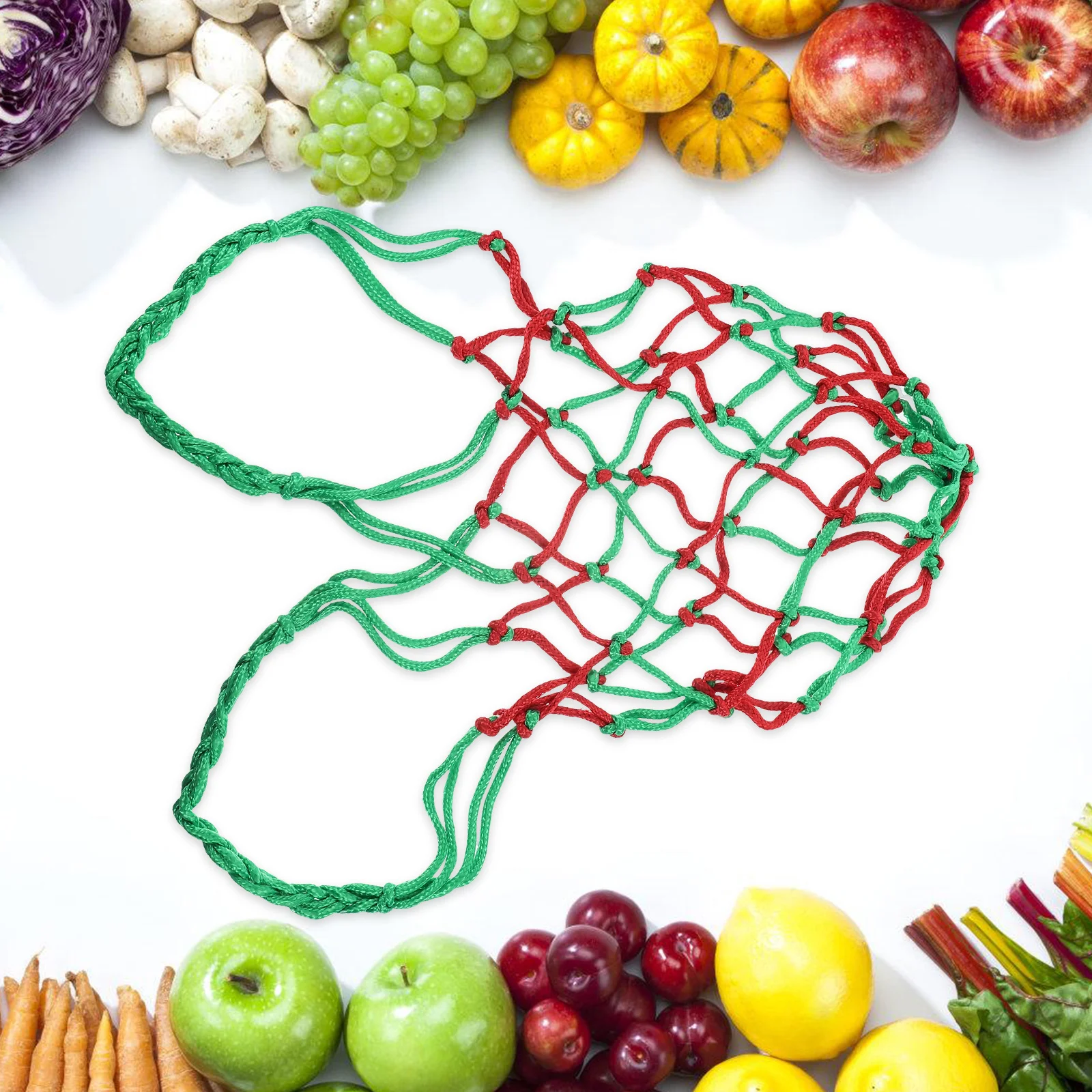 

10Pcs Hanging Mesh Fruit Basket Melon Hammock Kitchen Storage Large Capacity Wall Mounted Multi-Function Hanging Produce