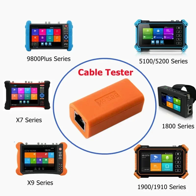 Imagem -02 - Nova Caixa de Teste de Cabo de Rede para Cctv Ipc Testador Acessórios Originais Testador de Cabo Suporte Wanglu Cctv Monitor Testador Ipc9800 2024