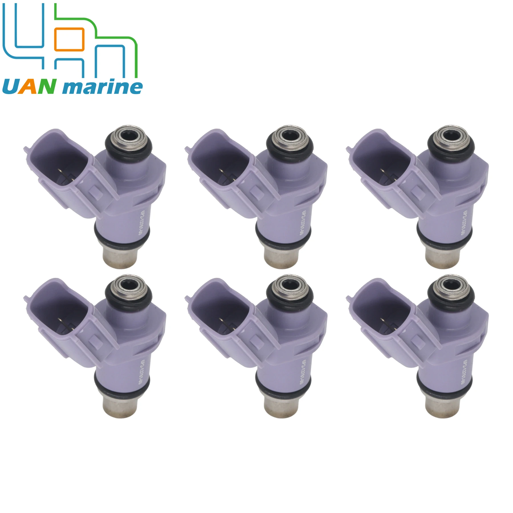 6 Pcs 6P2-13761-00 Fuel Injector Assembly fit for Yamaha 225HP 250HP F225 F250 4-Stroke Outboard Engine 6P2-13761-11-00